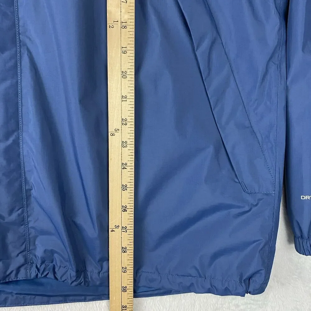 The North Face Antora DryVent Rain Jacket Hooded Blue Black Mens XL Waterproof